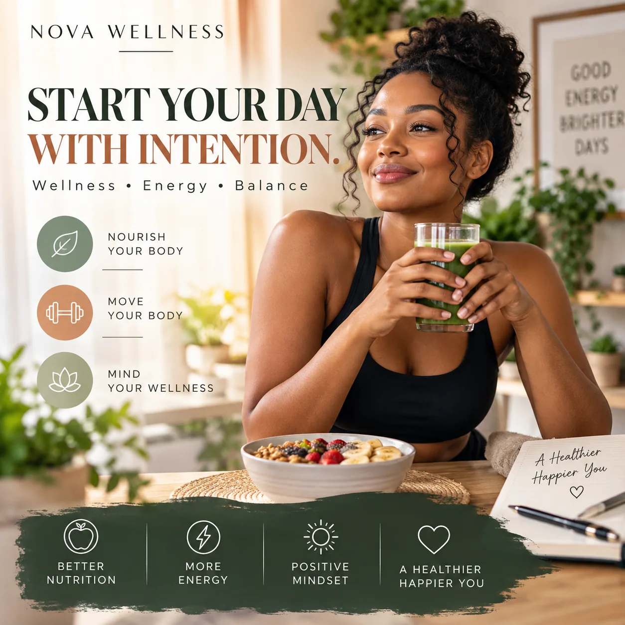 Nova Wellness wellness campaign design concept